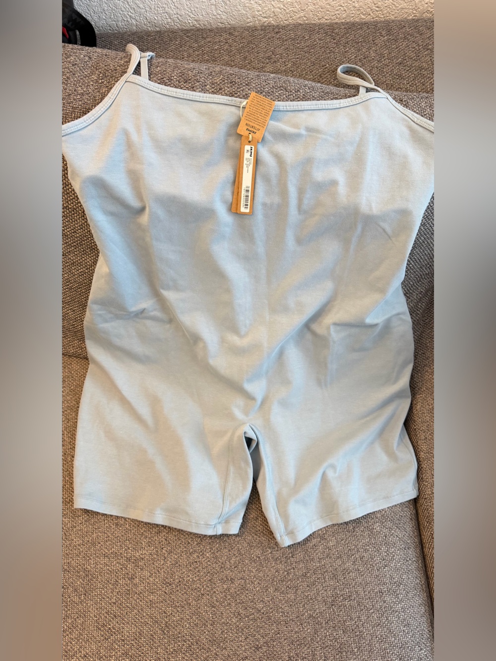 SKIMS Light Blue Stretch Romper